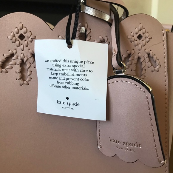 Kate Spade mini Mina blush pink purse tote bag - Picture 4 of 9